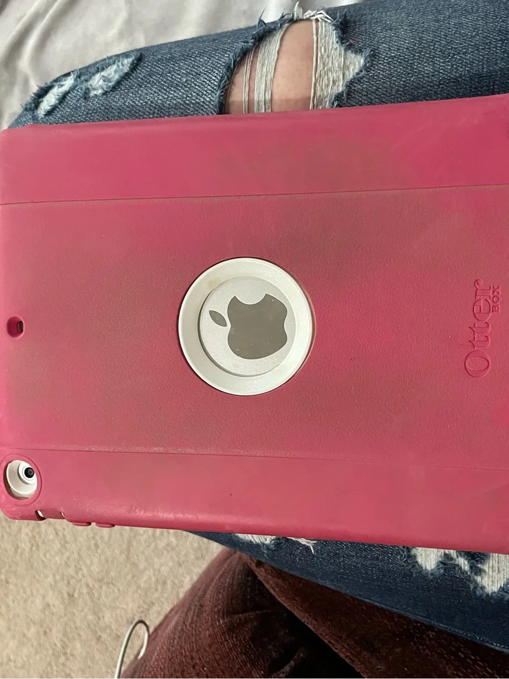 Apple iPad White Front Tablet with Home Button